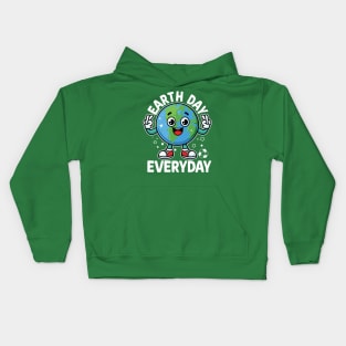 Earth Day Everyday Peace Sign Kids Hoodie